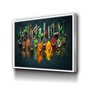 Kitchen Wall Art | Kitchen Canvas Wall Art | Kitchen Prints | Kitchen Artwork | Herbs Spices