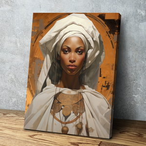 African American Wall Art | African Canvas Art | Canvas Wall Art | Black Queen
