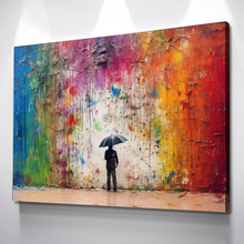 Load image into Gallery viewer, Graffiti Canvas Art | Colored Rain Mural Print Poster Art Canvas Wall Art | Living Room Bedroom Canvas Wall Art v2