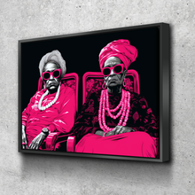 Load image into Gallery viewer, African American Wall Art | African Canvas Art | Canvas Wall Art | Your Cool Grannies Black History Month Canvas Art v8