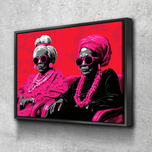 Load image into Gallery viewer, African American Wall Art | African Canvas Art | Canvas Wall Art | Your Cool Grannies Black History Month Canvas Art v5