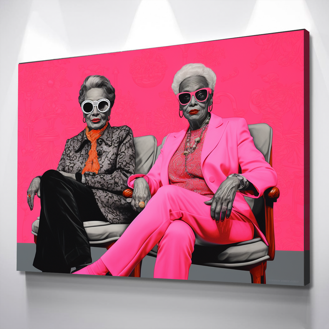 African American Wall Art | African Canvas Art | Canvas Wall Art | Your Cool Grannies Black History Month Canvas Art v6