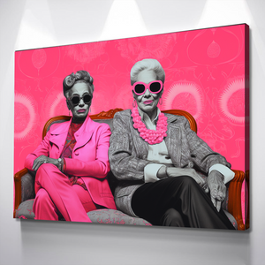 African American Wall Art | African Canvas Art | Canvas Wall Art | Your Cool Grannies Black History Month Canvas Art v4