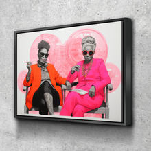 Load image into Gallery viewer, African American Wall Art | African Canvas Art | Canvas Wall Art | Your Cool Grannies Black History Month Canvas Art v2