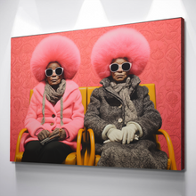Load image into Gallery viewer, African American Wall Art | African Canvas Art | Canvas Wall Art | Your Cool Grannies Black History Month Canvas Art v9