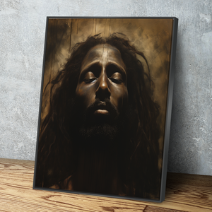 African American Wall Art | African Canvas Art | Canvas Wall Art | Black Jesus v2