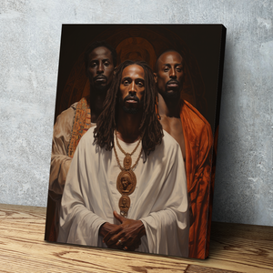 African American Wall Art | African Canvas Art | Canvas Wall Art | Black Jesus v4