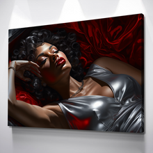 Load image into Gallery viewer, After the After Party Silver | African American Wall Art | African Canvas Art | Canvas Wall Art | Black History Month Canvas Art