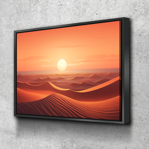 Sand Dunes Sun Rise | Living Room Wall Art | Living Room Wall Decor | Bedroom Wall Art | Bathroom Wall Decor | Canvas Wall Art