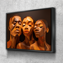 Load image into Gallery viewer, African American Wall Art | African Canvas Art | Canvas Wall Art | Black History Month Faces Canvas Art v9