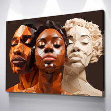 Load image into Gallery viewer, African American Wall Art | African Canvas Art | Canvas Wall Art | Black History Month Faces Canvas Art v12