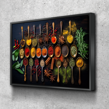 Load image into Gallery viewer, Kitchen Wall Art | Kitchen Canvas Wall Art | Kitchen Prints | Kitchen Artwork | Herbs and Spices v4