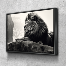Load image into Gallery viewer, Lion Wall Art | Lion Canvas | Living Room Bedroom Canvas Wall Art Set | Black and White Large Lion