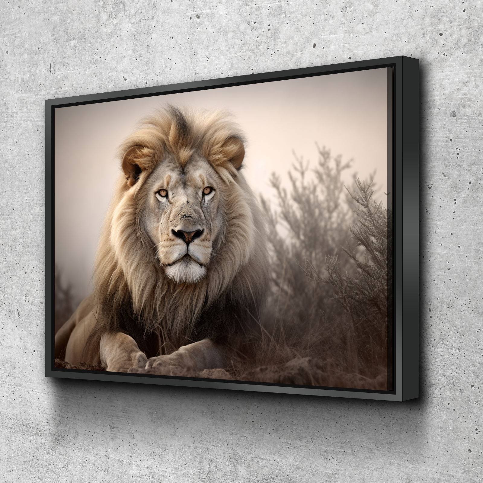 Lion Wall Art, Lion Canvas