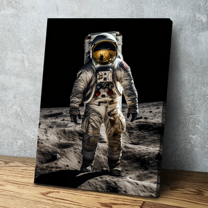 NASA Apollo 11 Moon Landing Posters Space Travel Style Modern Digital Art Canvas Wall Art Framed Print