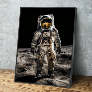 NASA Apollo 11 Moon Landing Posters Space Travel Style Modern Digital Art Canvas Wall Art Framed Print