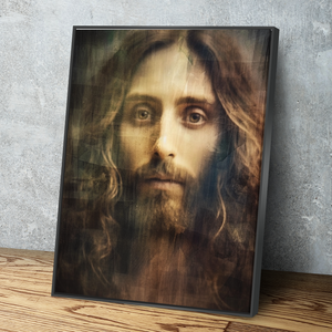 Real Face of Jesus Christ | Jesus Christ Picture | Christian Jesus Face Shroud of Turin Catholic 9995 | Christian Canvas Wall Art v2
