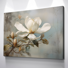 Load image into Gallery viewer, Magnolia Flowers Landscape Bathroom Wall Art | Bathroom Wall Decor | Bathroom Canvas Art Prints | Canvas Wall Art