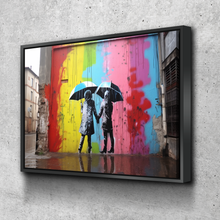 Load image into Gallery viewer, Graffiti Canvas Art | Colored Rain Mural Print Poster Art Canvas Wall Art | Living Room Bedroom Canvas Wall Art