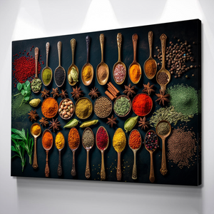Kitchen Wall Art | Kitchen Canvas Wall Art | Kitchen Prints | Kitchen Artwork | Herbs and Spices v2