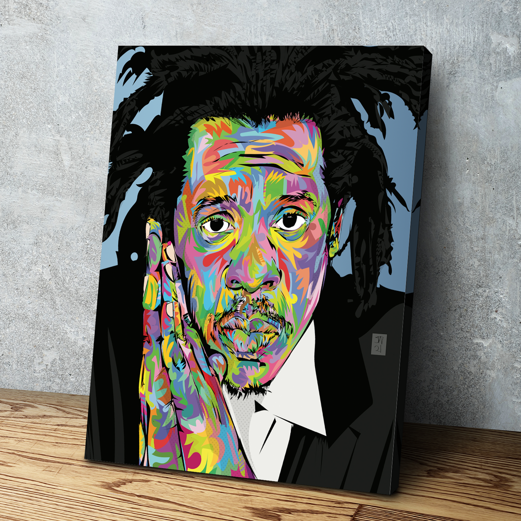 TECHNODROME1 Pop Art Canvas Prints | African American Wall Art | African Canvas Art | Jigga Jay Z Dot Carter Hip Hop Art | Canvas Wall Art