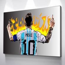 Load image into Gallery viewer, TECHNODROME1 Pop Art Canvas Prints | African American Wall Art | African Canvas Art |  Messi Soccer Legend | Canvas Wall Art