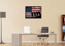 Load image into Gallery viewer, American Flag and 4 US Army Marines Wall Art Canvas Painting Decor home office