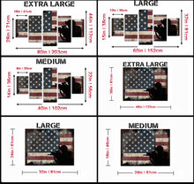 Load image into Gallery viewer, Land of the Free Because of the Brave American Flag Wall Art Canvas