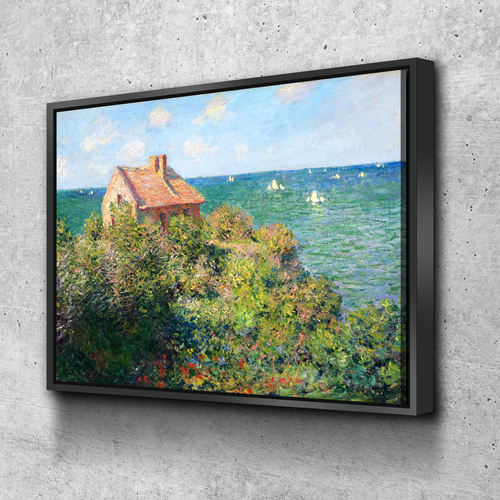 Fisherman's Cottage at Varengeville by Claude Monet Print Canvas Wall Art Reproduction