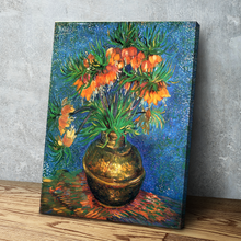 Load image into Gallery viewer, Imperial Fritillaries In A Copper Vase by Vincent Van Gogh Print | Van Gogh Prints | Canvas Wall Art