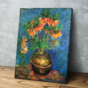 Imperial Fritillaries In A Copper Vase by Vincent Van Gogh Print | Van Gogh Prints | Canvas Wall Art