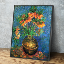 Load image into Gallery viewer, Imperial Fritillaries In A Copper Vase by Vincent Van Gogh Print | Van Gogh Prints | Canvas Wall Art