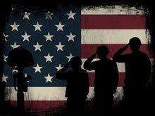 Load image into Gallery viewer, Remembering the Sacrifices by the US Army Marines Military American Flag Wall Art Canvas 