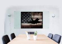 Load image into Gallery viewer, US Airforce Fighter Jet Airplane with American Flag Canvas Wall Art Painting office