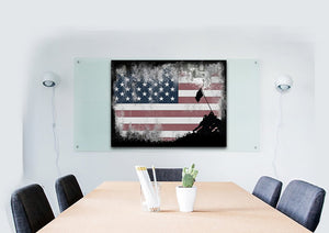 Raising the Flag on Iwo Jima Multi Panel Canvas Wall Art Painting Decor