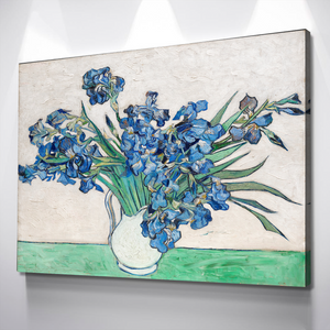 Vincent Van Gogh's Irises in Vase Print | Van Gogh Prints | Canvas Wall Art