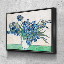 Load image into Gallery viewer, Vincent Van Gogh&#39;s Irises in Vase Print | Van Gogh Prints | Canvas Wall Art