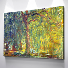 Load image into Gallery viewer, Weeping Willow Painting by Claude Monet Canvas Wall Art Reproduction