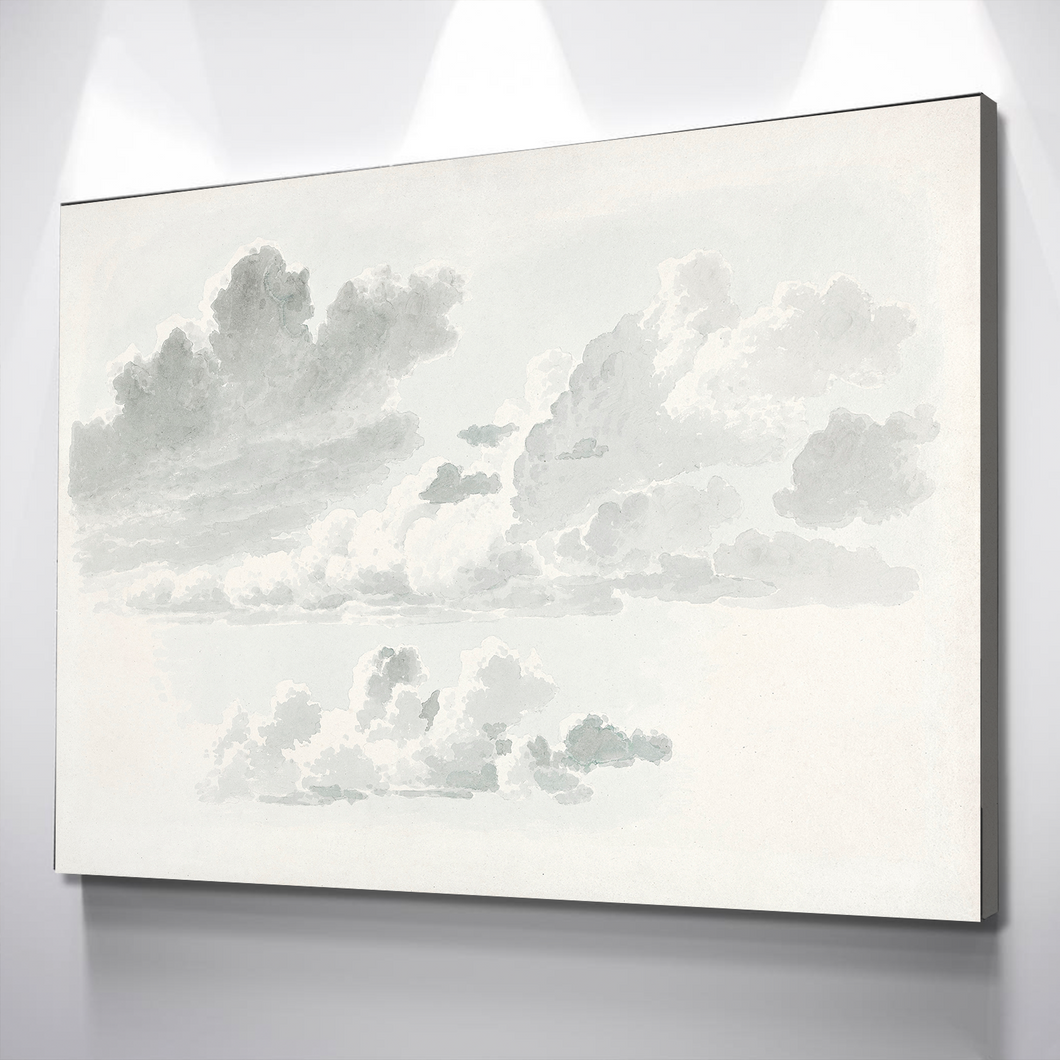 Wolkenstudies (cloud study) by Joseph August Knip Vintage Poster Canvas Wall Art Décor Gift