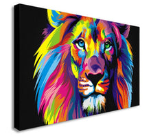 Load image into Gallery viewer, Abstract Colorful Lion Canvas Wall Art Home Decor
