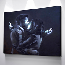 Load image into Gallery viewer, Banksy Prints | Banksy Canvas Art | Banksy Prints for Sale | BANKSY Mobile Lovers Reproduction | Canvas Wall Art