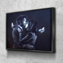 Load image into Gallery viewer, Banksy Prints | Banksy Canvas Art | Banksy Prints for Sale | BANKSY Mobile Lovers Reproduction | Canvas Wall Art