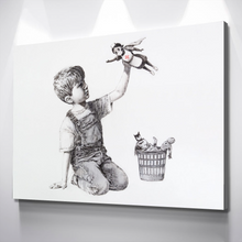 Load image into Gallery viewer, Banksy Prints | Banksy Canvas Art | Banksy Prints for Sale | Graffiti Canvas Art | BANKSY Nurse Superhero Game Changer Reproduction