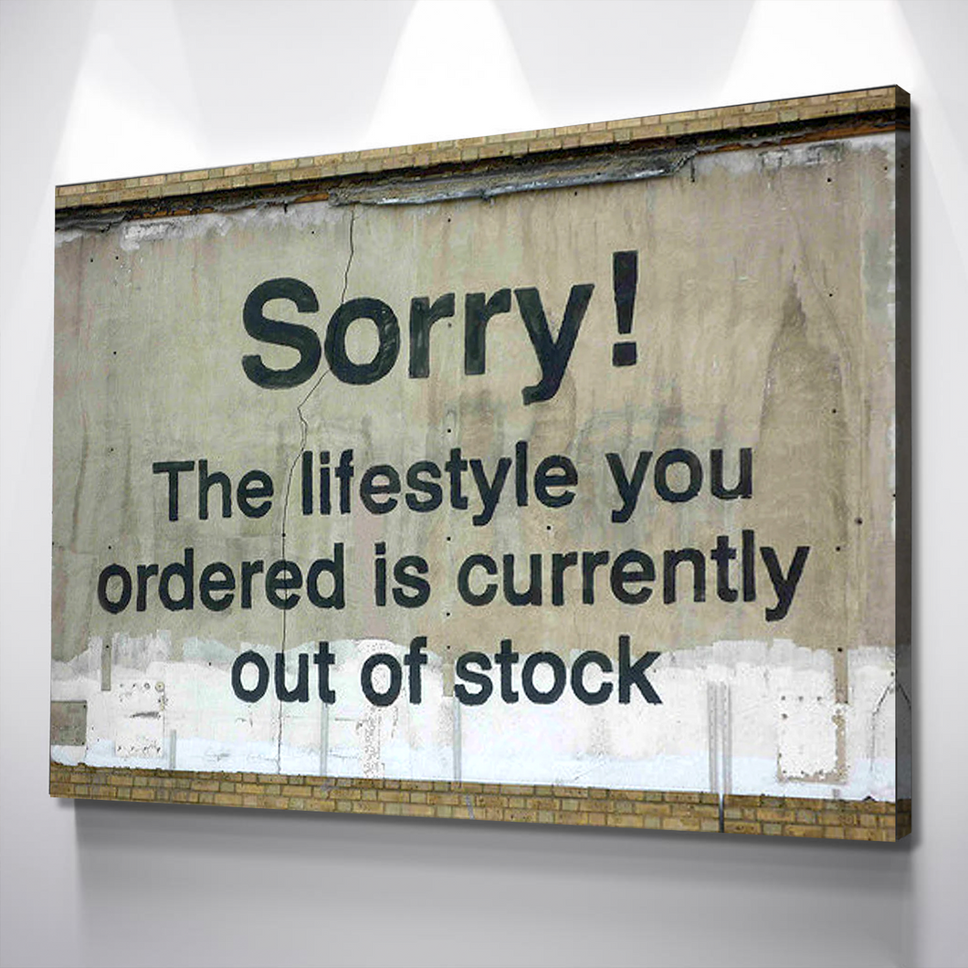 Banksy Prints | Banksy Canvas Art | Banksy Prints for Sale | Banksy Lifestyle Out of Stock Reproduction