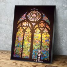 Load image into Gallery viewer, Banksy Prints | Banksy Canvas Art | Banksy Prints for Sale | Graffiti Canvas Art |  Stained Glass Church Cathedral Portrait Reproduction