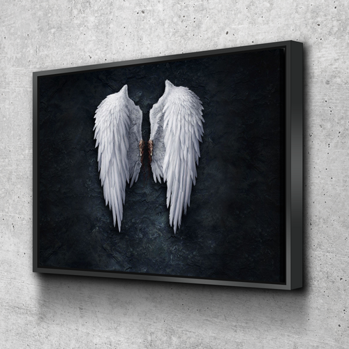 Banksy Prints | Banksy Canvas Art | Banksy Prints for Sale | Banksy Angel Wings BW