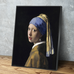 Johannes Vermeer paintings Girl with a Pearl Earring, Canvas Wall Art Painting Reproduction Ready to Hang
