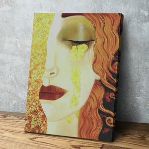 Gustav Klimt Golden Tears Print |  Canvas Wall Art Reproduction