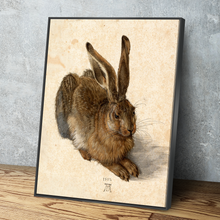 Load image into Gallery viewer, Young Hare by Albrecht Durer Art Print Portrait Vintage Poster Canvas Wall Art Décor Gift