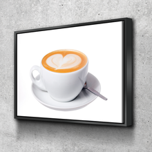 Load image into Gallery viewer, Kitchen Wall Art | Kitchen Canvas Wall Art | Kitchen Prints | Kitchen Artwork | Latte Cup with Heart Design